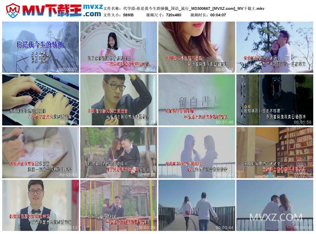 代学霞-你是我今生的骄傲_国语_流行_MD300667